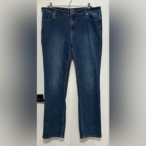 Buffalo David Bitton: Women’s Mid Rise, Straight Leg Stretch Jeans- Size 14x32